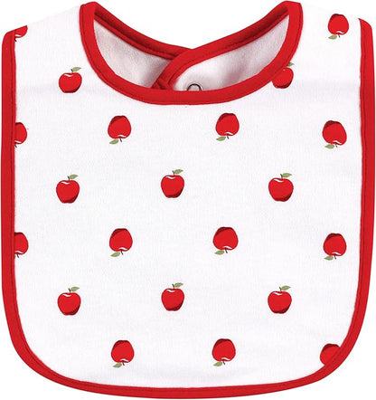 Hudson Baby Unisex BabyCotton Bib and Headband or Caps Set
