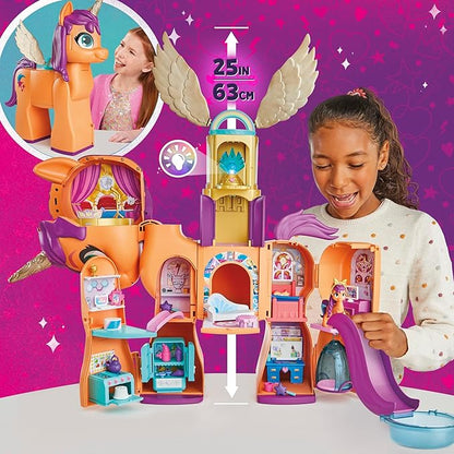 My Little Pony Toys, Sunny's Playset Reveal, 25-Inch-Tall Transforming Doll Playsets and Interactive Toys for 5 Year Old Girls & Boys (Amazon Exclusive)