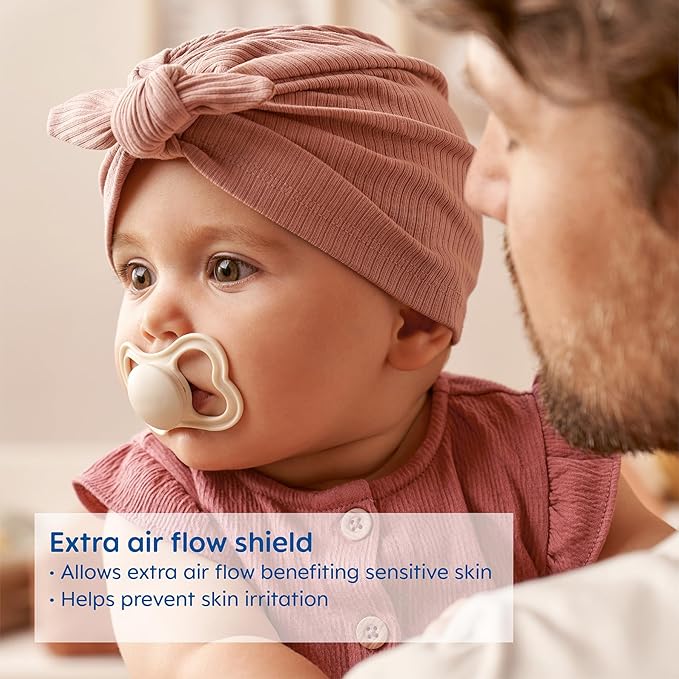 MAM Air Night Pacifiers (1 Sterilizing Pacifier Case), MAM Sensitive Skin Pacifier 6+ Months 6-16 (Pack 2)