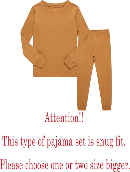 Family Feeling Little Big Boy Pajamas Sets 100% Cotton Pjs