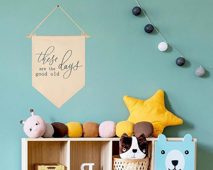 Inspirational Vintage Flag Decor-These Are The Good Old Days-Positive Home