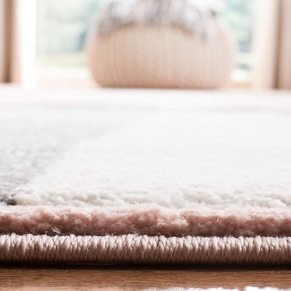SAFAVIEH Carousel Kids Collection Accent Rug - 2' x 3', Pink & Ivory, Doe Design, Non-Shedding & Easy Care, Ideal for High Traffic Areas for Boys & Girls in Playroom, Nursery, Bedroom (CRK191P)