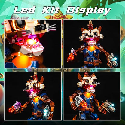 LED Light for Lego Rocket & Baby Groot 76282 Set,Classic Version Light Lighting Building Blocks Model Compatible with Lego 76282(Lights Only