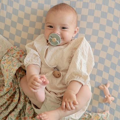 FRIGG Little Viking Natural Rubber Baby Pacifier 2-Pack | Made in Denmark 0-6 Months)