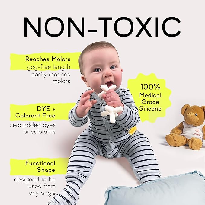 Moonlight Silicone Teethers for Babies, Baby Teether for Infants