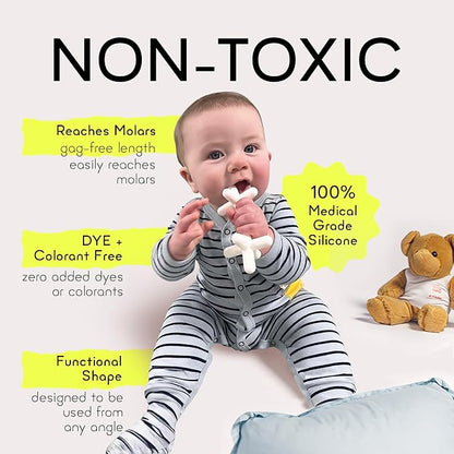 Moonlight Silicone Teethers for Babies, Baby Teether for Infants