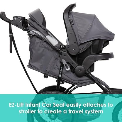 Baby Trend Expedition® Zero Flat Jogger Travel System with LED Lights, Dash Grey