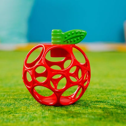 Bright Starts Oball Easy Grasp Red Apple Teether Toy, Hold My Own Collection
