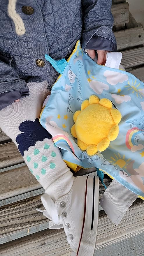 Baby Jack & Co 10x10 Sunshine Lovey Tag Toys for Babies - Baby Toys