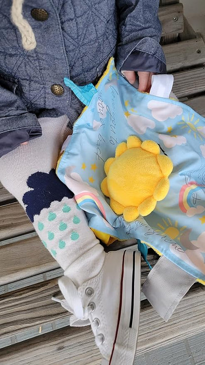 Baby Jack & Co 10x10 Sunshine Lovey Tag Toys for Babies - Baby Toys