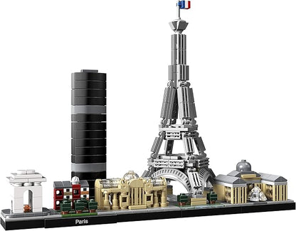 LEGO Architecture Paris Skyline, Collectible Model Building Kit with Eiffel Tower and The Louvre 21044