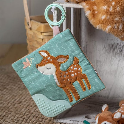 Mary Meyer Crinkle Teether Toy with Baby Paper and Squeaker, 6 x 6-Inches