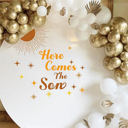 Baby Shower Party Decal Here Comes The Son Backdrop Decal