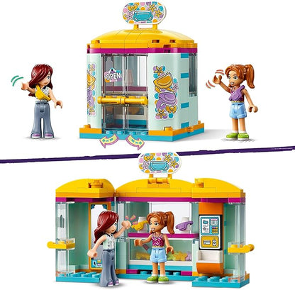 LEGO Friends Tiny Accessories Store and Beauty Shop Toy, Pretend Playset for Kids, Paisley and Candi Mini-Doll Characters and Mini Dolls Accessories, Great Gift for 6 Year Old Girls and Boys, 42608