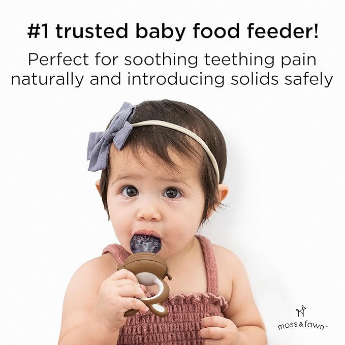 Forage Feeder, Soothing Silicone Frozen Baby Food Teething Toy
