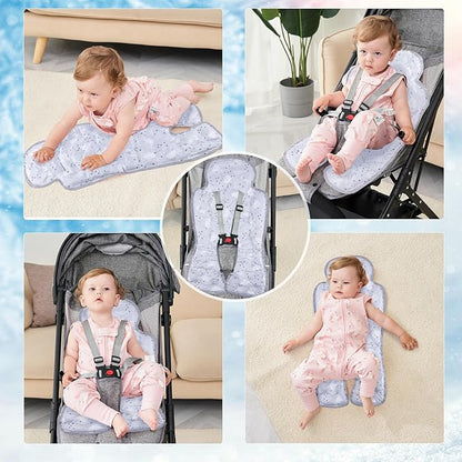 Gel Car Seat Cooler Pad Summer Universal Baby Stroller Ice Cushion Cooler Mat Cooling Seat Liner for Babies Multifunctional Baby Baby Cushion Chair (Pumpkin)