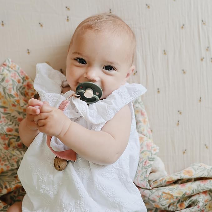 FRIGG Little Viking SilkySoft Silicone Baby Pacifier 2-Pack | Made in Denmark 0-6 Months)
