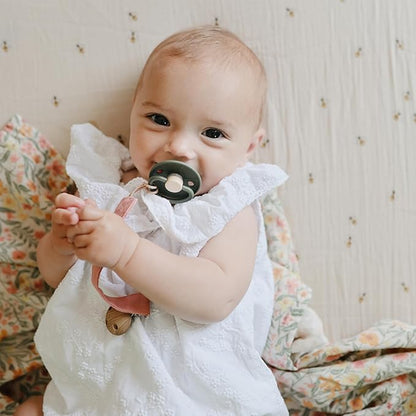 FRIGG Little Viking SilkySoft Silicone Baby Pacifier 2-Pack | Made in Denmark 0-6 Months)