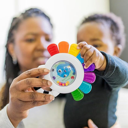 Baby Einstein Outstanding Opus The Octopus Sensory Rattle & Teether Multi-Use Toy, BPA Free & Chillable 3 Months
