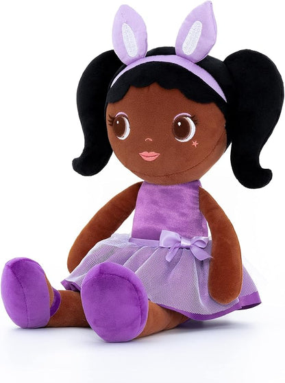 Lazada Soft Baby Doll Girl Gifts Plush African Dolls Girl 16"