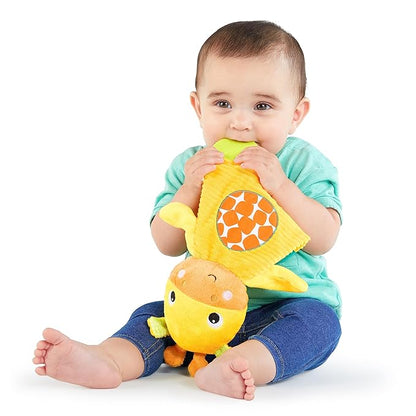 Bright Starts Snuggle & Teethe BPA-free Crinkle Teething Plush Baby