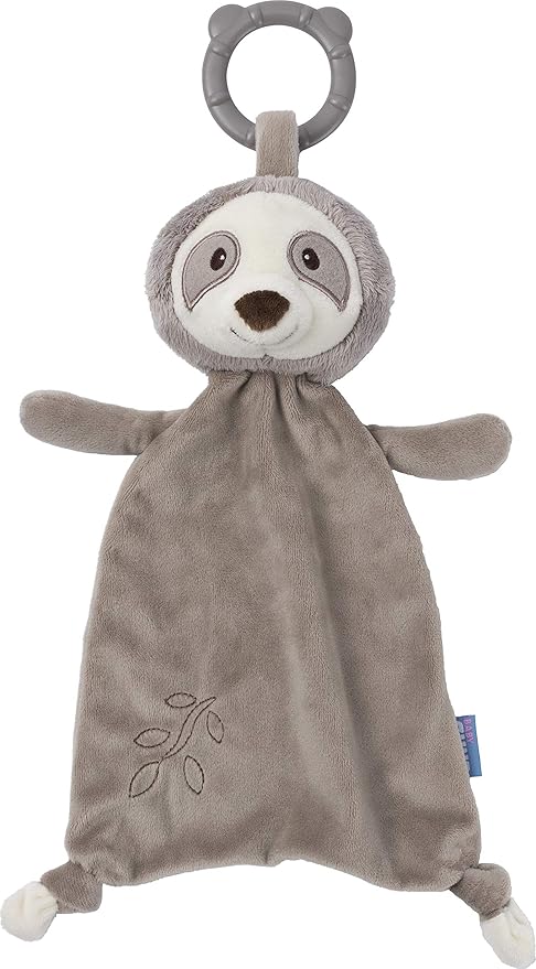 Baby GUND Baby Toothpick Cooper Panda Teether Lovey Plush Security Blanket, Blue 13"" Length