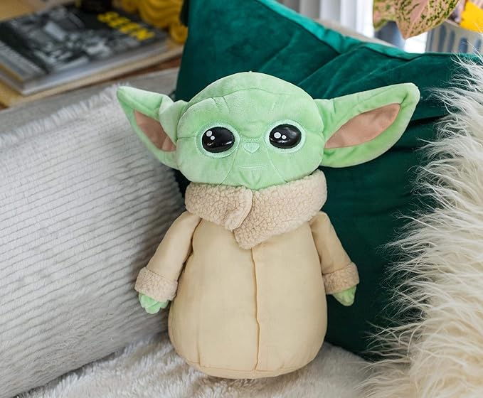 Loungefly Star Wars: The Mandalorian The Child 12-Inch Plush Toy with Pocket Zipper | Baby Yoda Plush Clip-On Doll