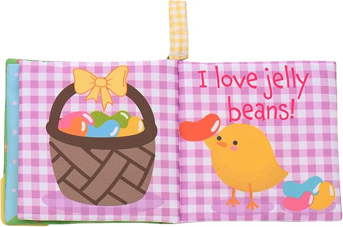 Magic Years 5 inch Soft, Crinkle Activity Book with Teether and Travel Strap for Baby