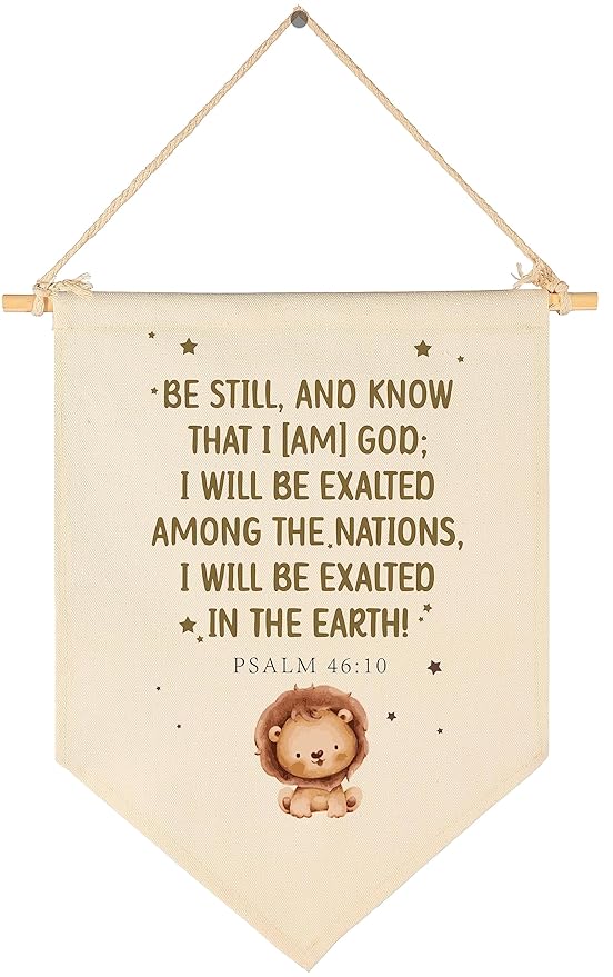 Be Still,and Know That I am God-Bible Verse Sign-Scripture Decor-Flag
