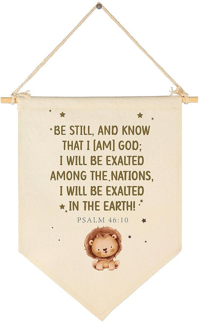 Be Still,and Know That I am God-Bible Verse Sign-Scripture Decor-Flag