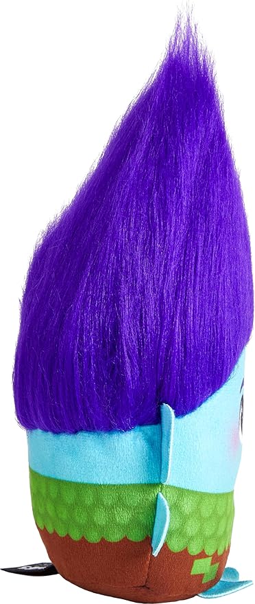 Mattel DreamWorks Trolls Band Together Hairmony Mixers Branch Plush Toy with Sound, 6-inch Soft Doll Inspired by the Movie