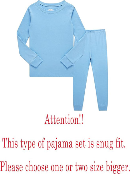 Family Feeling Little Big Boy Pajamas Sets 100% Cotton Pjs