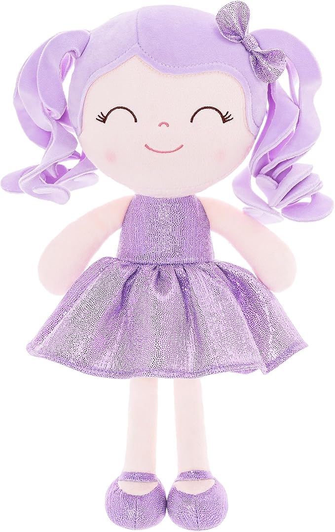 Gloveleya Baby Dolls Soft Snuggly Doll First Baby Girl Gifts 12inches Pearlescent