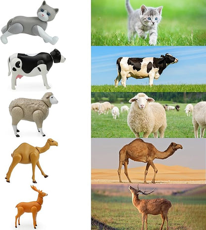 Beverly Hills Doll Collection Farm Animal Toys Set of 10, Large Toy Farm Animals for Toddlers