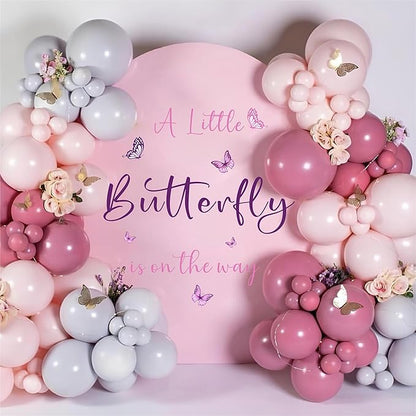 Butterfly Baby Shower Party Decal for Backdrop A Little Butterfly