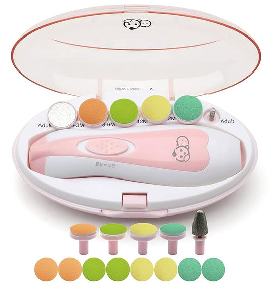 Royal Angels Baby Nail File, 21 in 1 Set with Labels 13 Replacement