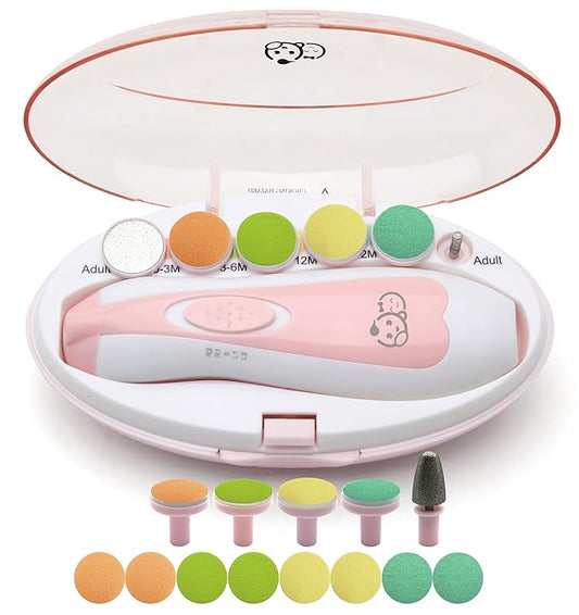 Royal Angels Baby Nail File, 21 in 1 Set with Labels 13 Replacement