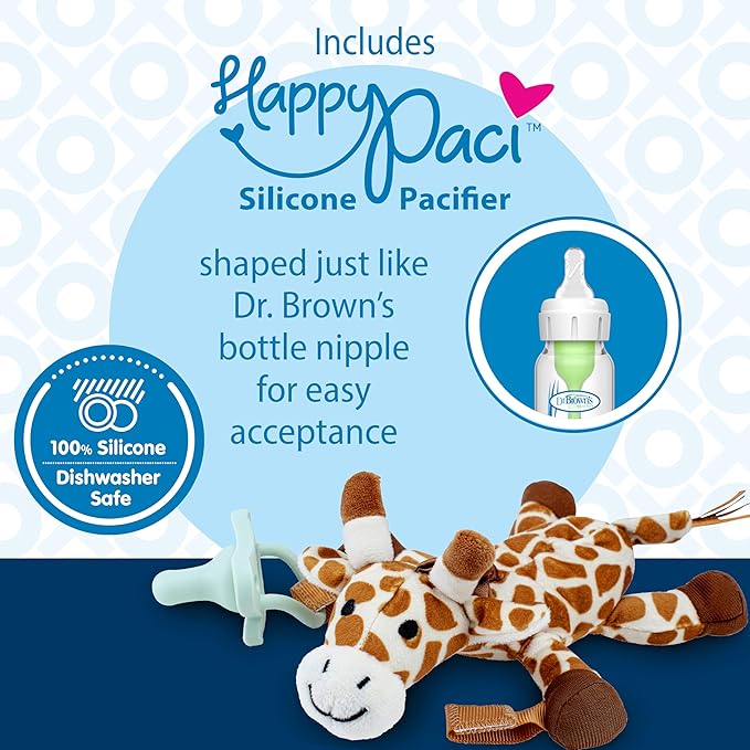 Dr. Brown's Lovey Pacifier and Teether Holder, 0 Months Plus