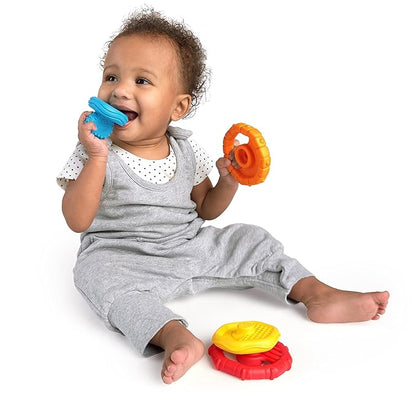 Baby Einstein Stack & Teethe Multi-Textured Easy-to-Grasp 5-Piece Teether Toy 3 Months