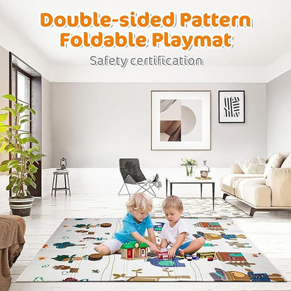 Suposeu Baby Playpen with Mat, Large Playpen for Babies and Toddlers, Play Yard for Indoor and Outdoor Use, Sturdy Safety Fence with Soft Breathable Mesh (71x59 Inches, Grey)