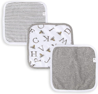 Washcloths, Absorbent Knit Terry 100% Organic