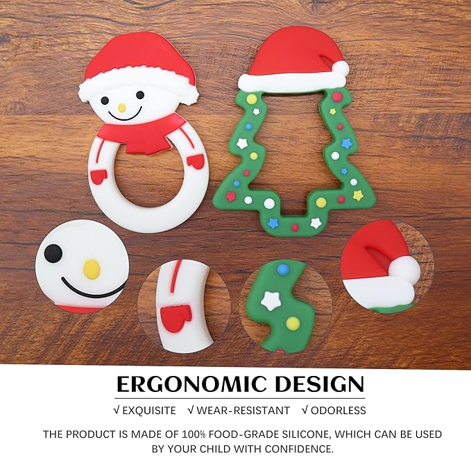 Baby Teething Toys, Silicone Teether for Babies