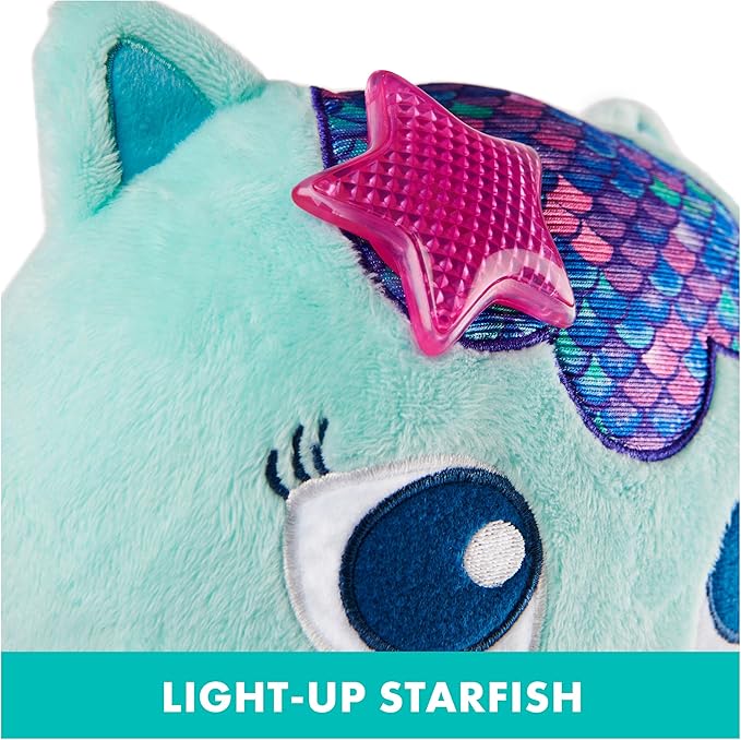 Gabby’s Dollhouse, 14-inch Interactive Talking MerCat Plush Kids Toys with Lights 3 and
