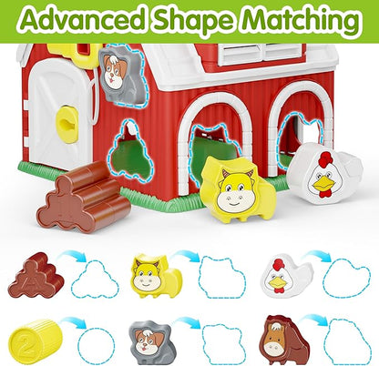 iPlay, iLearn Shape Sorter Baby Toys for 1 Year Old Boys 12 18 24 Months 1st Birthday 2 3
