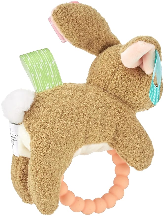 Taggies Teether Baby Rattle, 6"