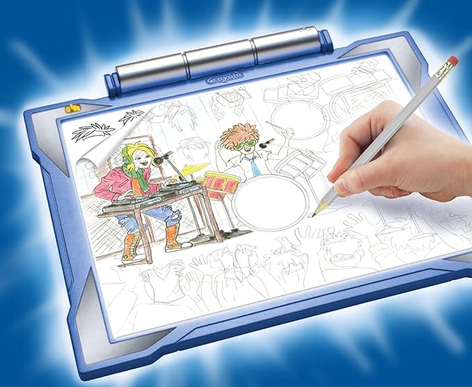 Crayola Light Up Tracing Pad - Blue, Tracing Light Box for Kids, Drawing Pad, Toys for Kids, Gift for Boys & Girls, Ages 6, 7, 8