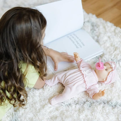 Melissa & Doug Mine to Love Jenna 12" Soft Body Baby Doll With Romper, Hat - Washable Doll Accessories, First For Toddlers 18 Months And Up