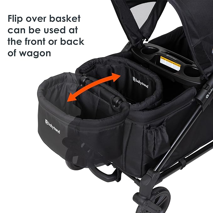 Baby Trend Expedition 2-in-1 Stroller Wagon PLUS, Ultra Black