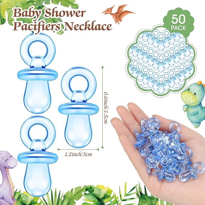 Thyle 51 Pcs Pacifier Hunt Baby Shower Games Include Baby 50 Acrylic