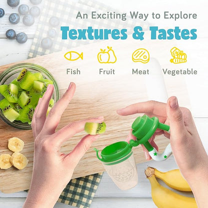 Baby Fruit Pacifer Feeder 2 Pack Perfect for Introducing Solid 6-12 Months